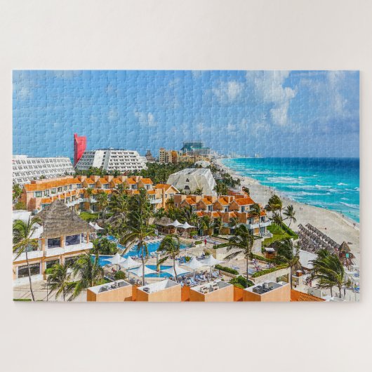 Cancun Mexico. Jigzaag Puzzle Legpuzzel (Horizontaal)