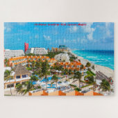 Cancun Mexico. Jigzaag Puzzle Legpuzzel (Horizontaal)