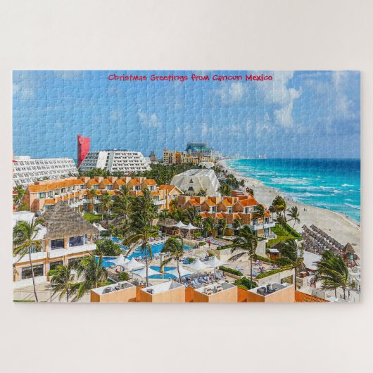 Cancun Mexico. Jigzaag Puzzle Legpuzzel (Horizontaal)