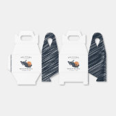 Cancun Mexico kaart Marine minimalistische bruilof Bedankdoosjes (Uitgevouwen)