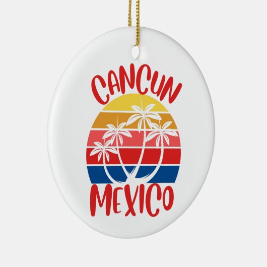 Cancun, Mexico Keramisch Ornament (Rechts)
