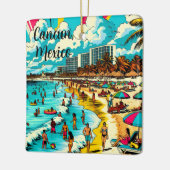 Cancun, Mexico met een Pop Art Vibe Keramisch Ornament (Links)