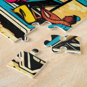 Cancun, Mexico met een Pop Art Vibe Legpuzzel (Zijkant)