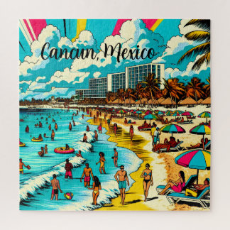 Cancun, Mexico met een Pop Art Vibe Legpuzzel