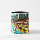 Cancun, Mexico met een Pop Art Vibe Mok (Midden)