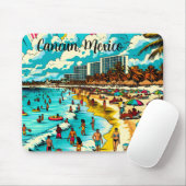 Cancun, Mexico met een Pop Art Vibe Muismat (Met muis)
