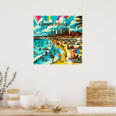 Cancun, Mexico met een Pop Art Vibe Poster (Keuken)