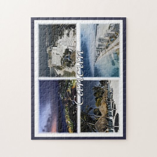 Cancun - Mexico - Mozaïek - Legpuzzel (Verticaal)