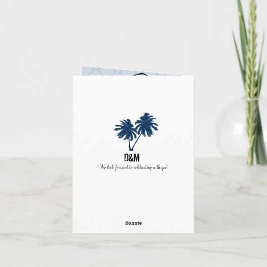 Cancun Mexico Passport Save the Date Aankondiging (Achterkant)