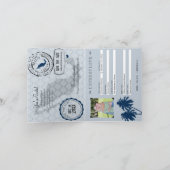 Cancun Mexico Passport Save the Date Aankondiging (Binnen)