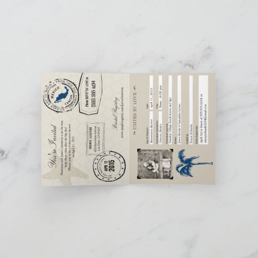 Cancun Mexico Passport Vrijgezellenfeest (Binnen)