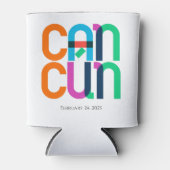 Cancun Mexico Pop Art gepersonaliseerd Blikjeskoeler (Voorkant)