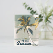  Cancun Mexico Poster Kunstreizen Briefkaart (Staand voorkant)