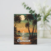  Cancun Mexico Poster Kunstreizen Feestdagenkaart (Staand voorkant)