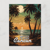  Cancun Mexico Poster Kunstreizen Feestdagenkaart (Voorkant)