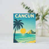 Cancun Mexico Reisherinneringen Briefkaart (Staand voorkant)