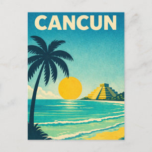 Cancun Mexico Reisherinneringen Briefkaart
