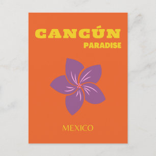 Cancun, Mexico, Reiskunst, Tropische kunst, Sinaas Feestdagenkaart