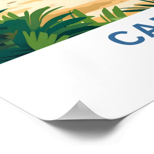 Cancun Mexico Reisprint Poster (Hoek)