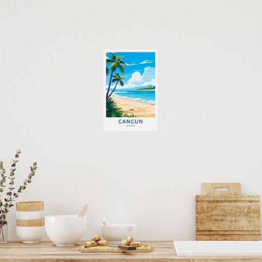 Cancun Mexico Reisprint Poster (Keuken)