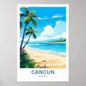 Cancun Mexico Reisprint Poster (Voorkant)