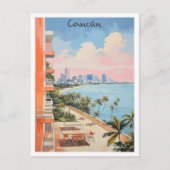 Cancun Mexico Reizen Stad Esthetiek Briefkaart (Voorkant)