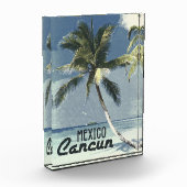  Cancun Mexico Retro Briefkaart Reiskunst Fotoblokken (Links)