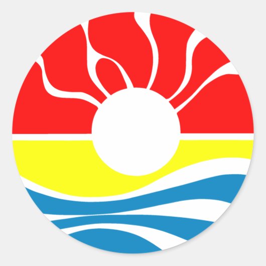 Cancun Mexico Ronde Sticker (Voorkant)