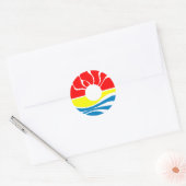 Cancun Mexico Ronde Sticker (Envelop)