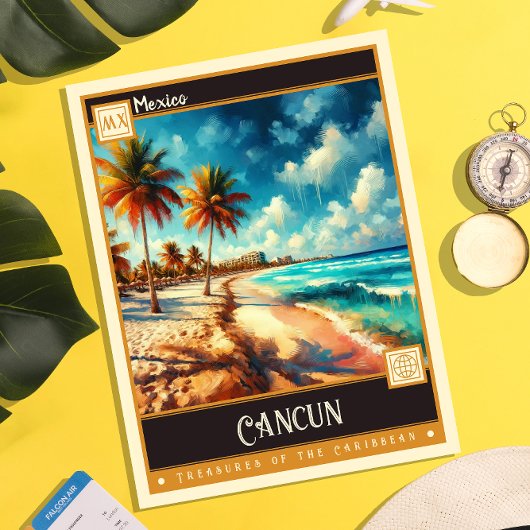 Cancun, Mexico |  schilderij Briefkaart
