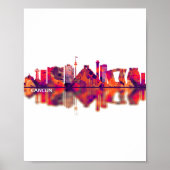 Cancun Mexico Skyline Poster (Voorkant)