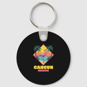 Cancun Mexico Souvenir Flamingo Familie Matching C Sleutelhanger