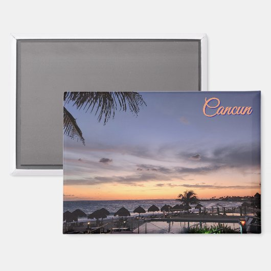 Cancun Mexico Souvenir Magnet (Voorkant / Achterkant)
