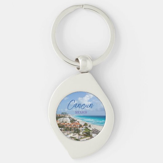 Cancun Mexico Souvenir Sleutelhanger (Voorkant)