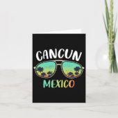 Cancun Mexico Souvenir T-shirt Familie Matching Va Kaart (Voorkant)
