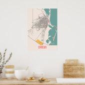 Cancun - Mexico - Stadskaart Poster (Keuken)