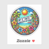 Cancún, Mexico Sticker (Vel)