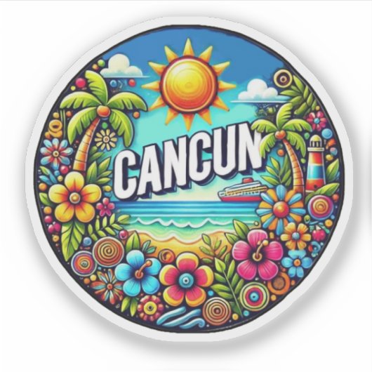 Cancún, Mexico Sticker (Voorkant)