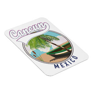 Cancun Mexico strand reislogo Magneet