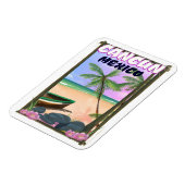 Cancun Mexico strandposter. Magneet (Linkerzijde)