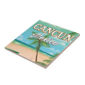 Cancun Mexico strandposter Tegeltje (Zijkant)
