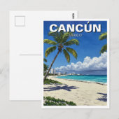 Cancun Mexico Travel Beach Briefkaart (Voorkant / Achterkant)