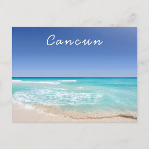 Cancun Mexico Tropical Zee Wave Beach  Briefkaart
