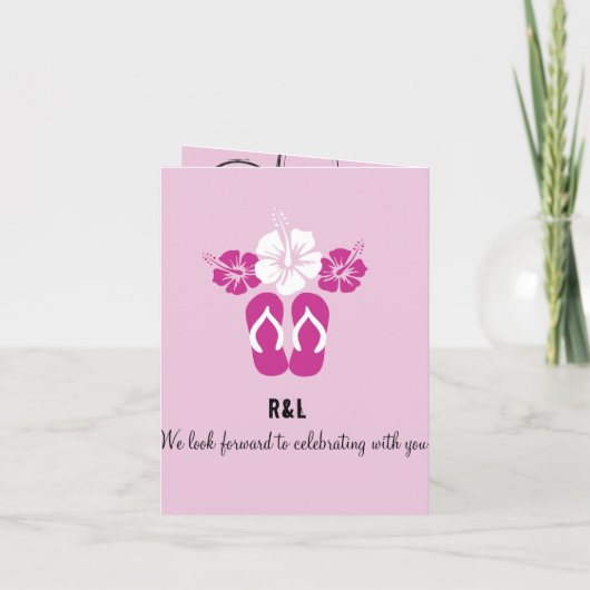 Cancun, Mexico Uitnodiging huwelijkspaspoort (Achterkant)