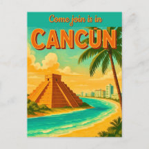 Cancún Mexico uitnodigingskaart