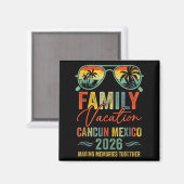 Cancun Mexico Vacation 2026 Matching Family Group Magneet (Voorkant / Achterkant)