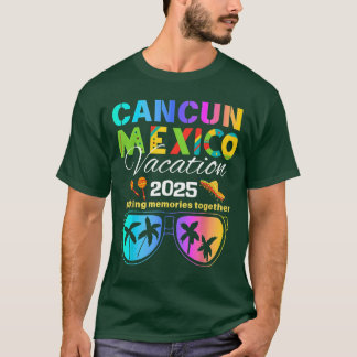 Cancun Mexico Vacation Beach 2025 Trip Groep Squad T-shirt