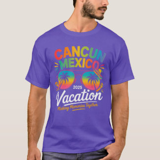 Cancun Mexico Vacation Beach 2025 Trip Groep Squad T-shirt
