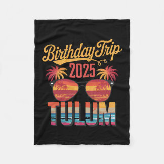 Cancún México Vacay Group 2025 Birthday Trip  Fleece Deken