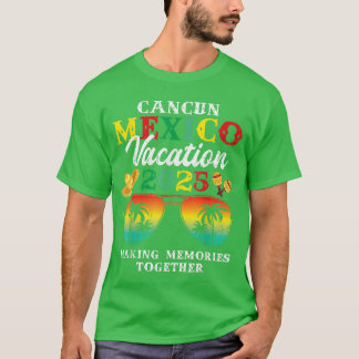 Cancun Mexico Vakantie 2025 Trip Strand Matching F T-shirt